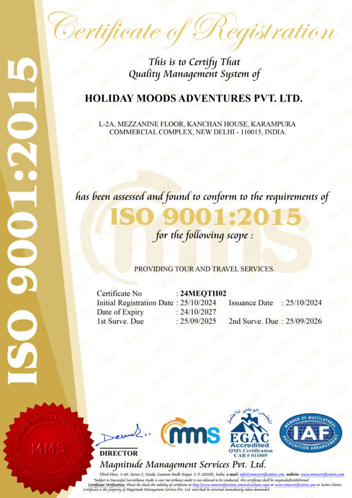 ISO CERTIFICATE SOFT HOLIDAY MOODS ADVENTURES 1