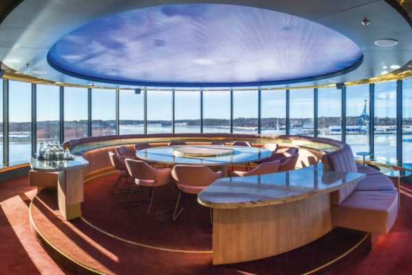 Viking Glory cruise ship interior panoramic window