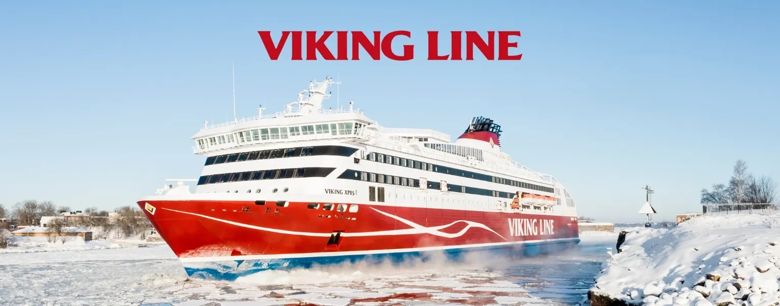 Viking Line cruise ferry sailing the Baltic Sea between Helsinki and Stockholm