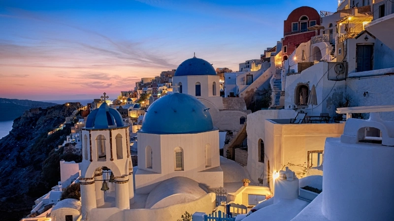 Variety Cruises: Small Ship Boutique Cruising 2 Variety Cruises small ship docked in Santorini Greece