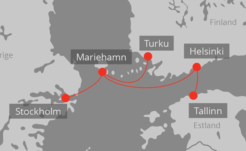 Viking Line cruise ferry sailing the Baltic Sea archipelago