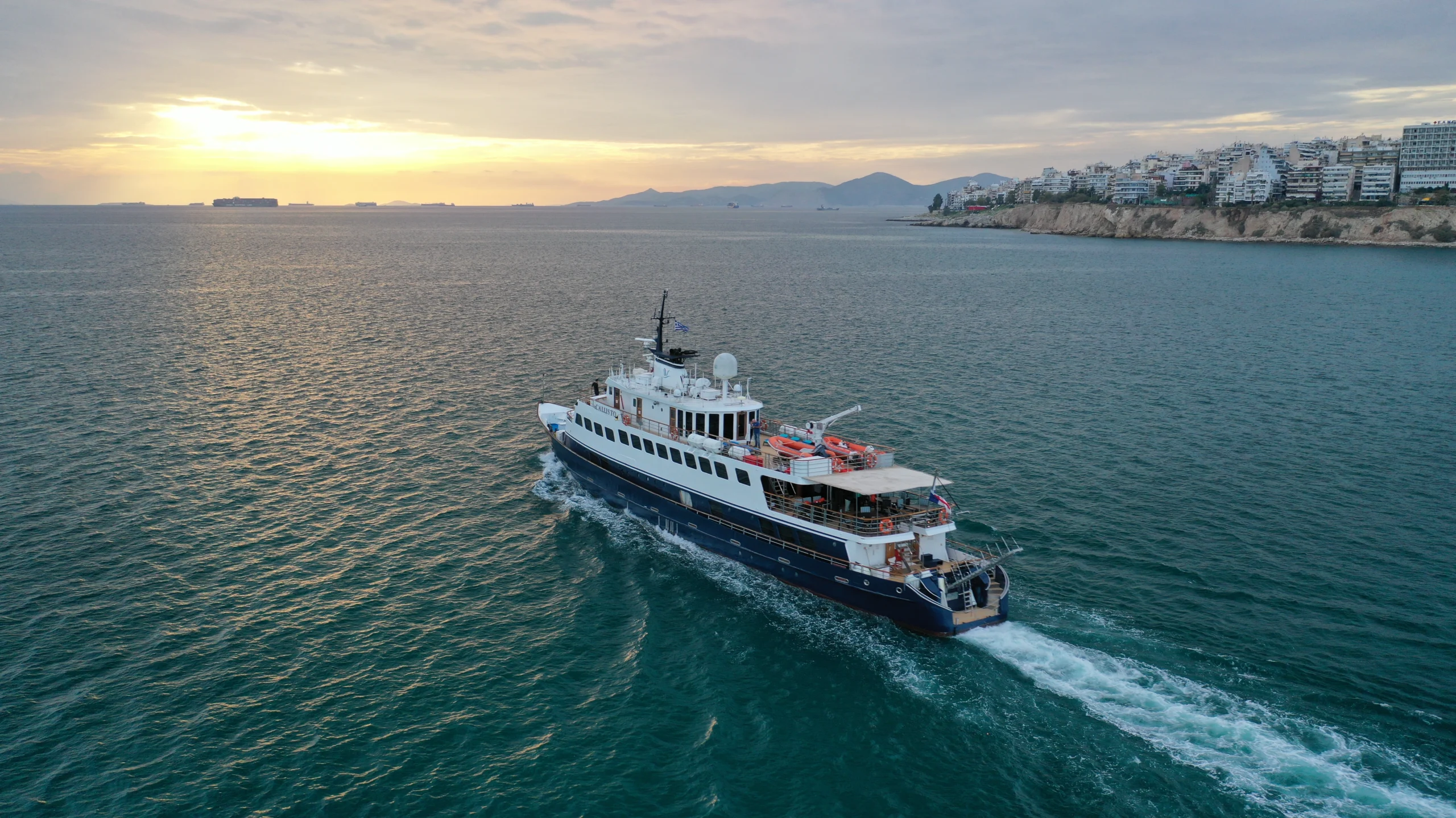 Variety Cruises: Small Ship Boutique Cruising 14 Variety Cruises small ship docked in Santorini Greece