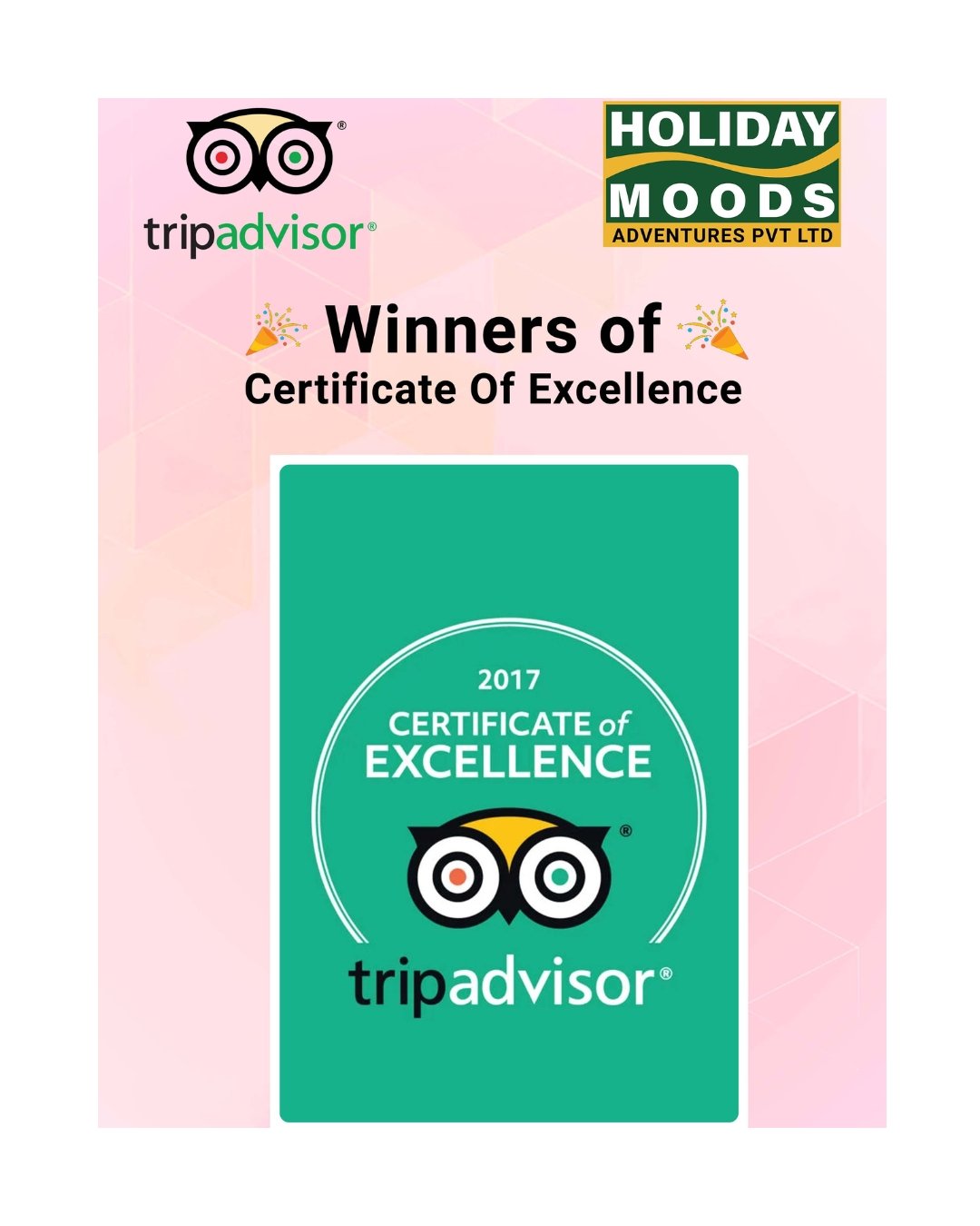 Awards & Recognition 9 Tripadvisor Certificate