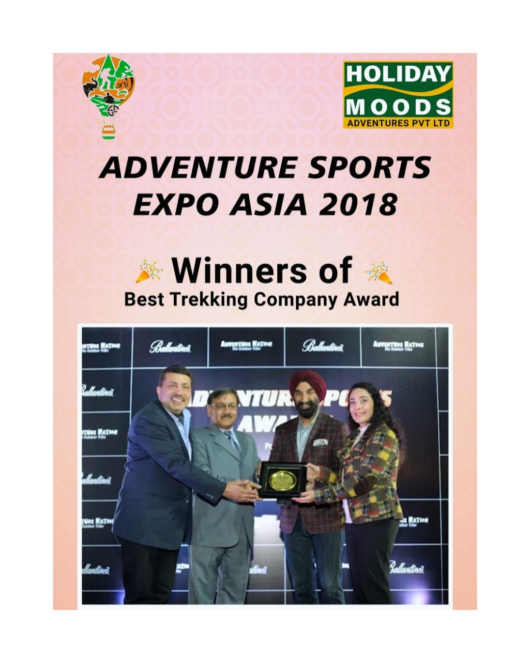 Awards & Recognition 8 Adventure Sports Expo Award Certificate
