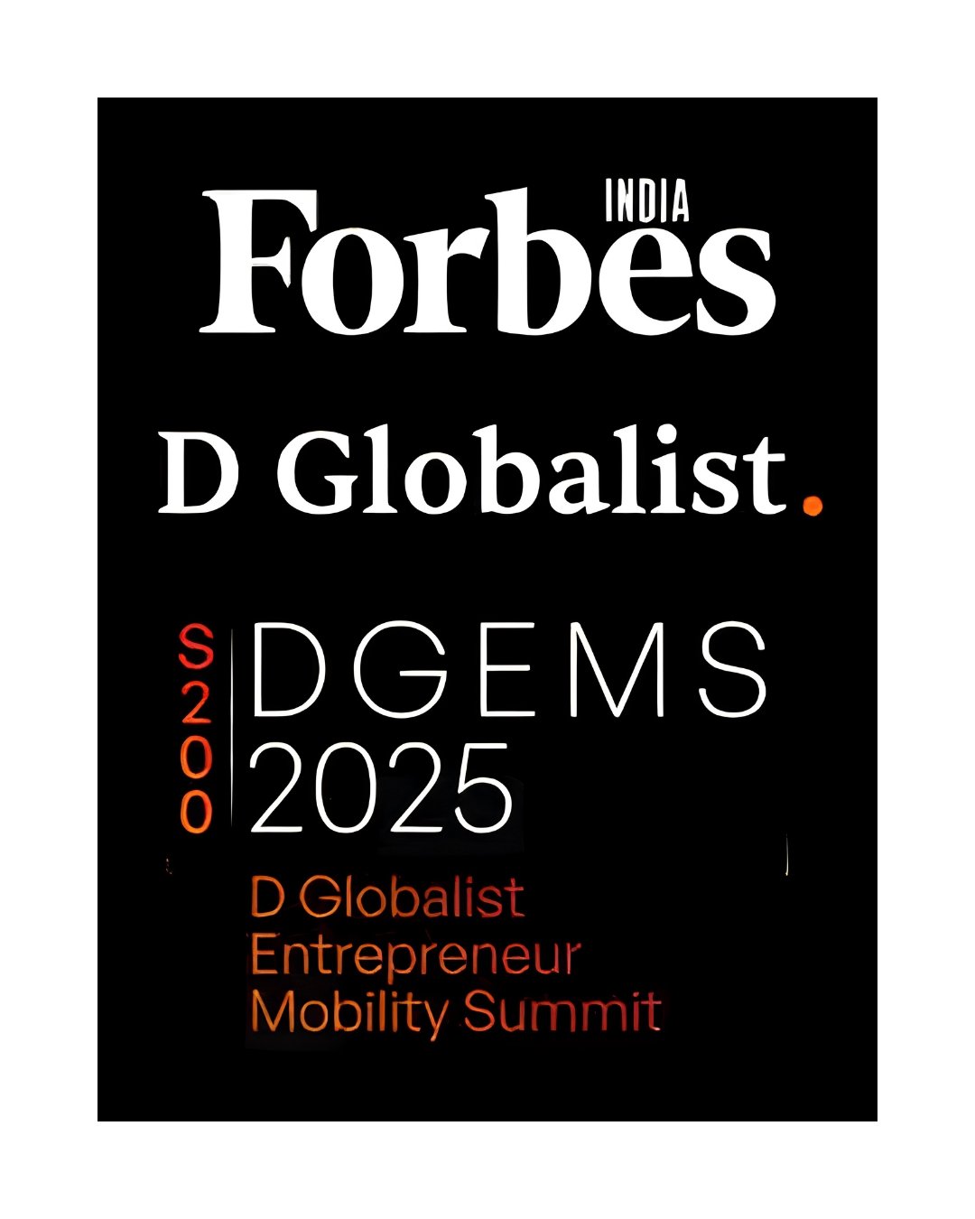 Awards & Recognition 1 Forbes India Award Certificate