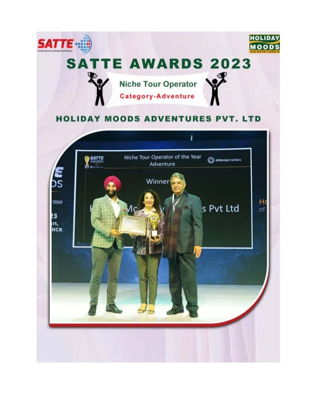 Awards & Recognition 7 SATTE Award Certificate