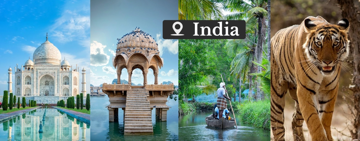 India Tour Packages Taj Mahal and Kerala Houseboat
